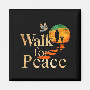 Imán Caminar en paz 2026 monjes de la paz mundial con a