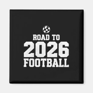 Imán Camino a 2026 Footbyll Fanático Divertido de Fútbo
