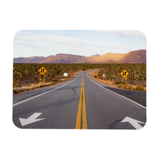 Imán Camino a través del parque nacional del árbol Josh (Horizontal)