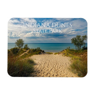 Imán Camino de arena a la playa del lago Michigan, Duna