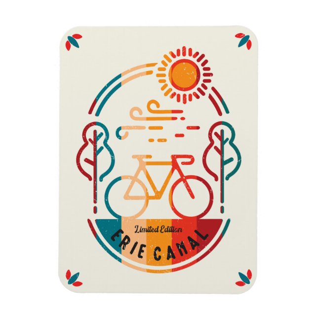 Imán Camino de ciclismo del canal Erie. (Vertical)