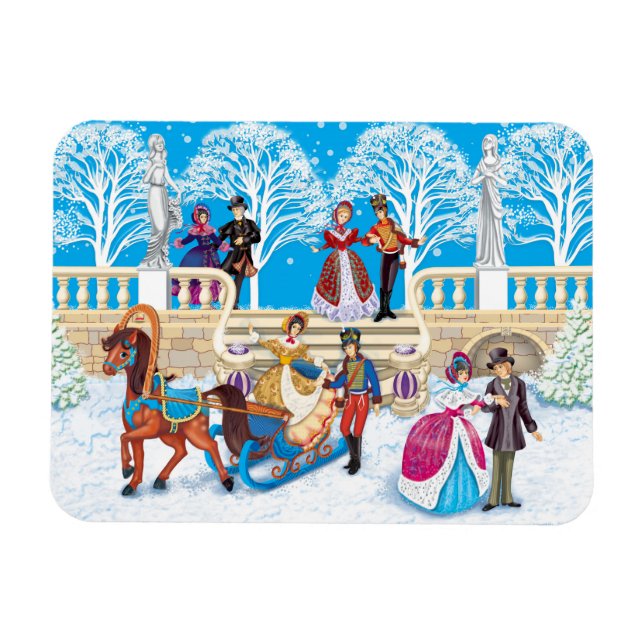 Imán Camino de invierno (Horizontal)