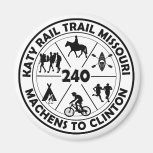 Imán Camino de Katy Rail Missouri a 240 Miles. 