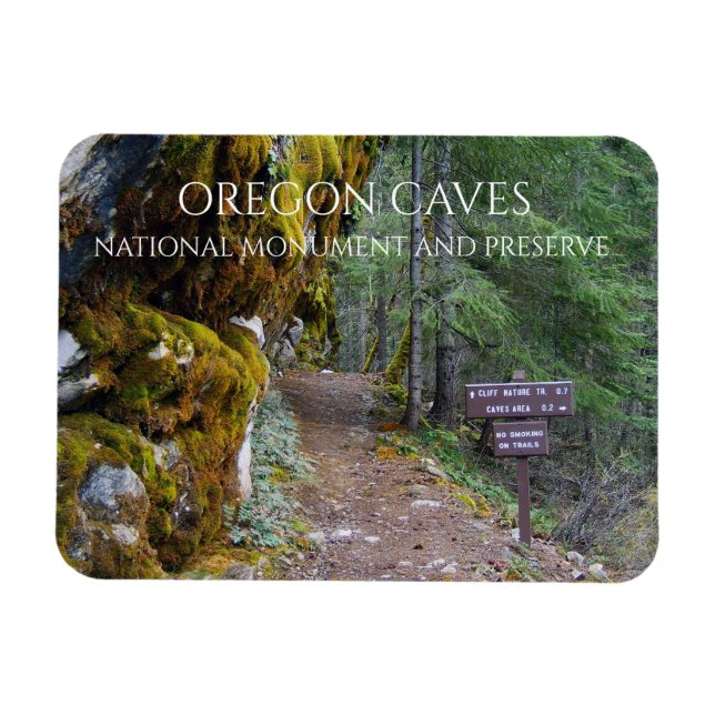 Imán Camino de la Naturaleza del Acantilado, Cuevas de  (Horizontal)