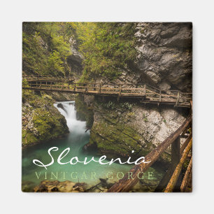 Imán Camino de madera a través del cañón de la garganta