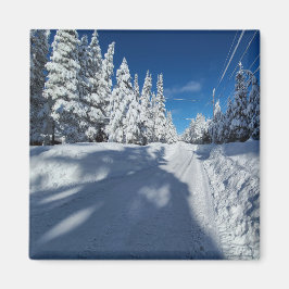 Imán camino de nieve