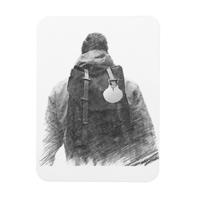 Imán Camino de Santiago (Vertical)