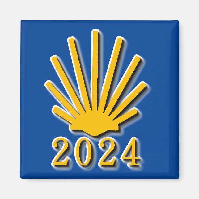 Imán Camino de Santiago 2024 (Frente)
