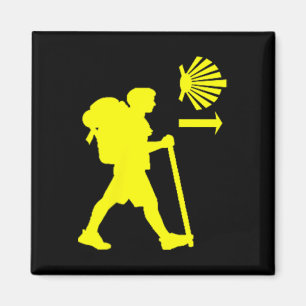 Imán Camino De Santiago De Compostela España Senderista