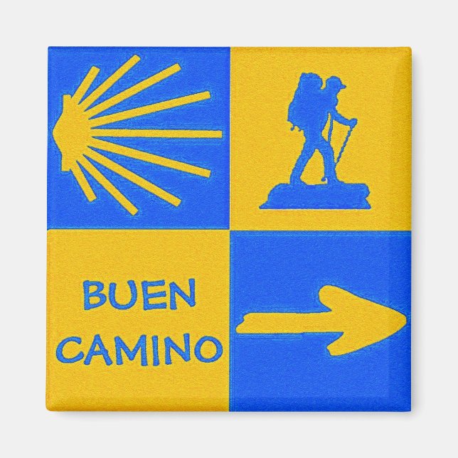 Imán Camino de Santiago Magnet (Frente)