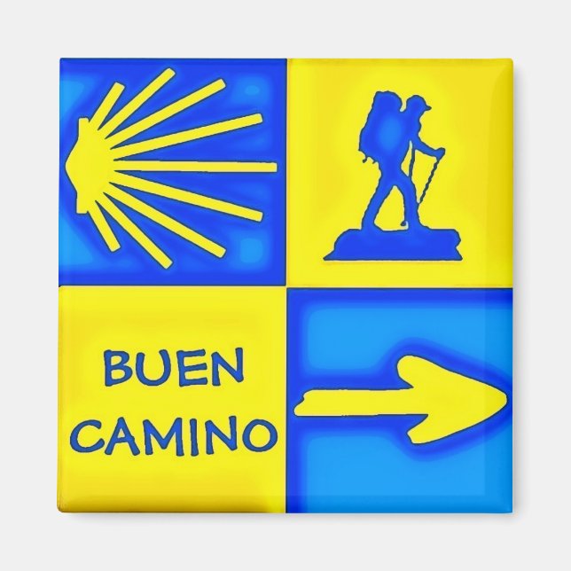 Imán Camino de Santiago Magnet (Frente)