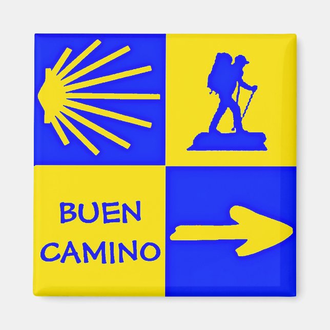 Imán Camino de Santiago Magnet (Frente)