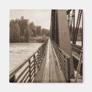 Imán Camino del puente ferroviario de Talkeetna
