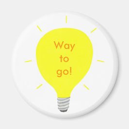 Imán ¡Camino! Imanes de bombilla de Afirmación Positiva