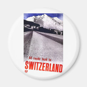 Imán Caminos de Suiza del vintage