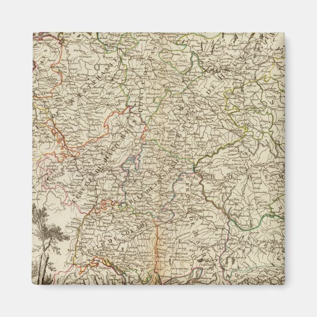 Imán Caminos postales europeos (Frente)