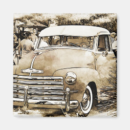 Imán Camión Chevy Chevrolet clásico de los años 50