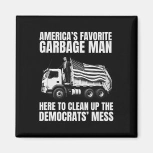 Imán Camión de basura favorito de Trump en América P