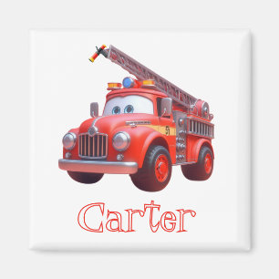 Imán Camión de bomberos lindo