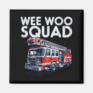 Imán Camión de Bomberos Wee Woo Squad Hombres Niños Bom