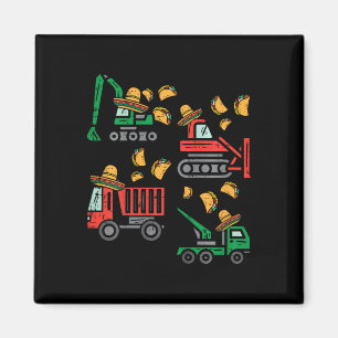Imán Camión de Construcción para Niños Bulldozer Cinco 