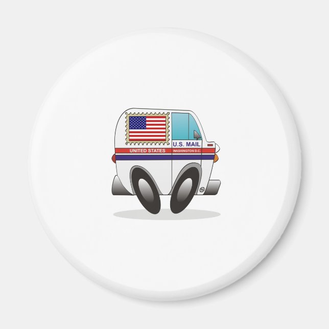 Imán Camión de correo ESTADOS UNIDOS (Frente)