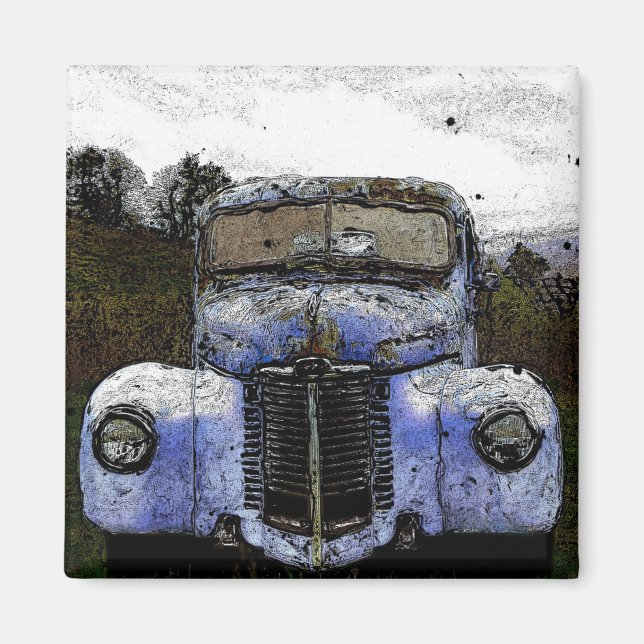 Imán Camión de época (Frente)