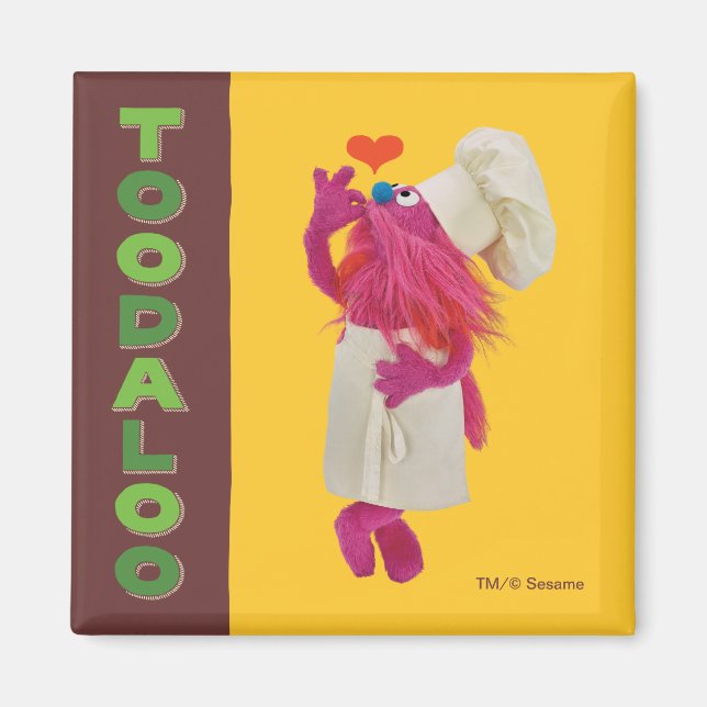 Imán Camión de foodie de Cookie Monster | Toodaloo (Frente)