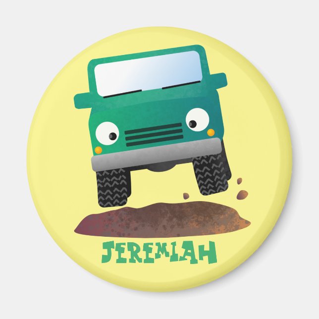 Imán Camión de personalizado de vehículos 4X4 fuera de  (Frente)