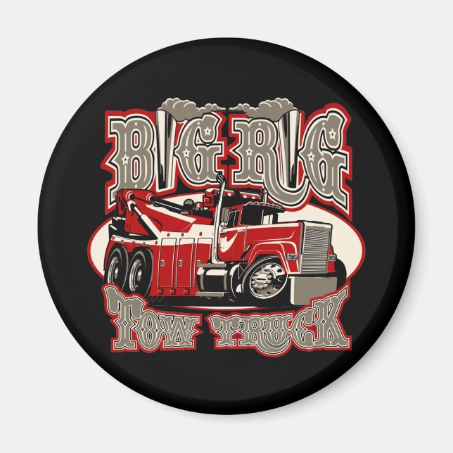 Imán camión de remolque personalizado (Frente)