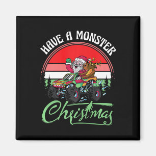 Imán Camión de Santa Monster Lover Xmas Boys Monster Ca