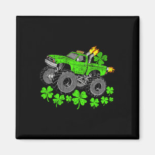 Imán Camión Monstruo Afortunado Día de San Patricio par