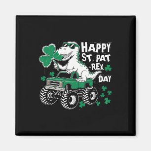 Imán Camión Monstruo Día de San Patricio Dinosaurio Fel