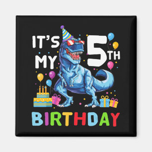 Imán Camión Monstruo Niño 5 Años Cumpleaños 5º Niño Mo