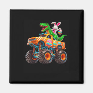 Imán Camión Monstruo Pascua Bunny T-rex Dino Divertido 