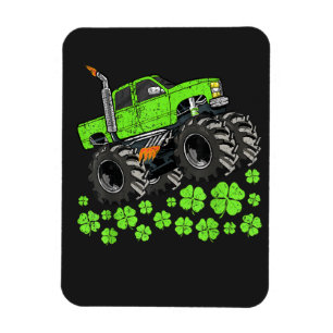 Imán Camión Monstruo Suerte de San Patricio para Niños 