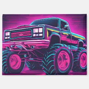 Imán Camión Monstruo Synthwave