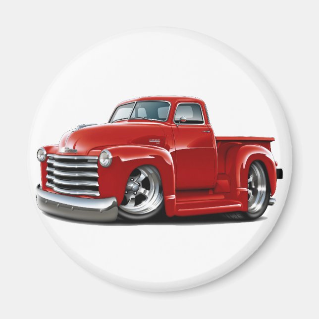 Imán Camión Rojo Chevy 1950-52 (Frente)