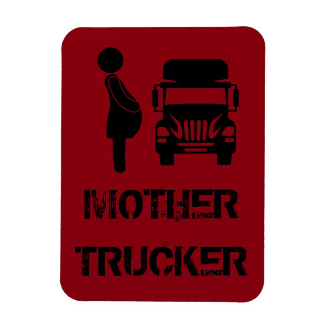 Imán Camionero Madre divertida y genial por Storeman (Vertical)