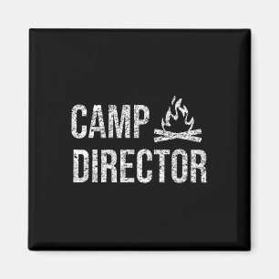 Imán Camisa de director de campamento - Regalo de diseñ