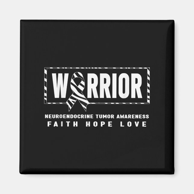 Imán Camisa de Guerrero del Cáncer Neto - Tumor Neuroen (Frente)