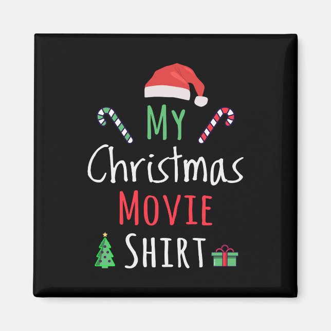 Imán Camisa de película de mis Navidades (Frente)