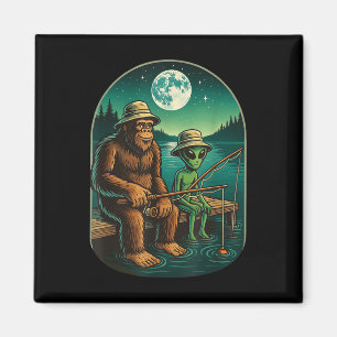 Imán Camisa de pesca Bigfoot para hombres y niños Sasqu