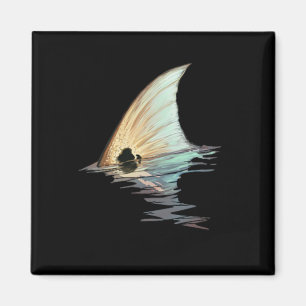 Imán Camisa de pez rojo de cola roja de cola de cola de