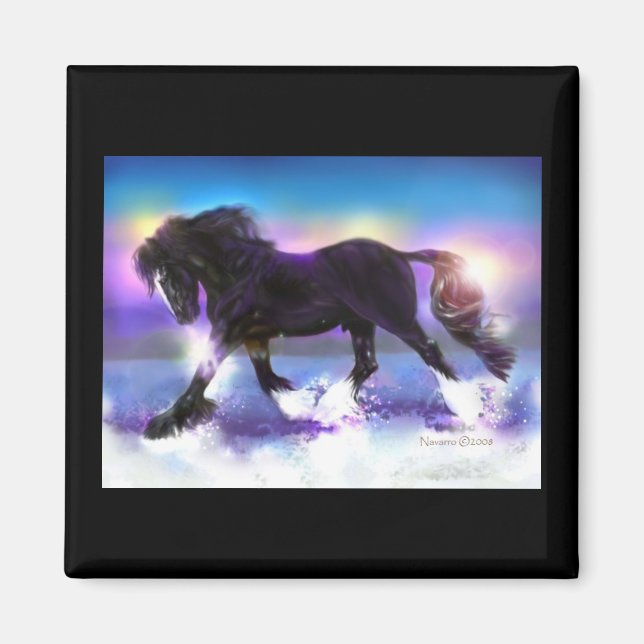 Imán Camisa de pies negros (Frente)