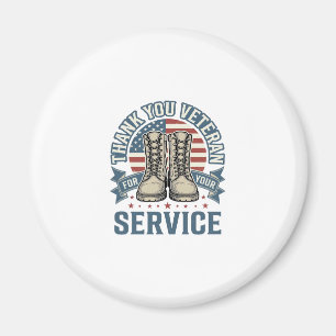 Imán Camisa de Servicio Botas Patrióticas para Veterano