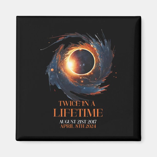 Imán Camisa Eclipse Solar Dos Veces En La Vida 2024 Sol (Frente)