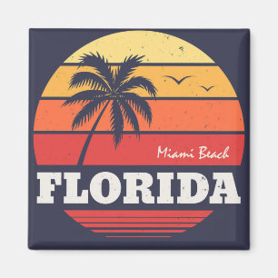 Imán camisa florida de la playa de Miami