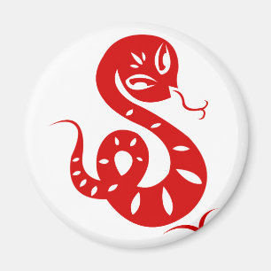 IMÁN CAMISA ILUSTRADA SERPIENTE CHINA DEL ZODIACO