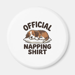 Imán Camisa Oficial para Dormir Perro Dormilón Diseño V